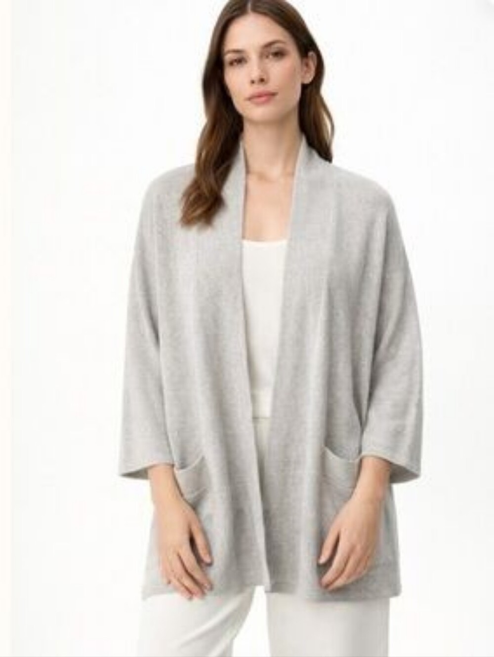 Aritzia Wilfred Silk Cashmere Open Cardigan